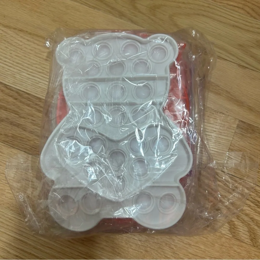 Happy Valentine’s Day Cards W/ Pop It’s Favor Giveaway Kids School New Bear